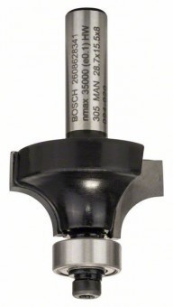 Bosch Freza de rotunjit, 8mm, R1 8mm, L 15,2mm, G 53mm 8mm, R1 8mm, L 15,2mm, G - 3165140358026 foto