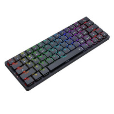 Tastatura gaming mecanica Bluetooth cu fir si wireless Redragon Elise Pro RGB neagra