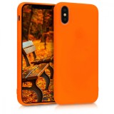 Husa pentru Apple iPhone X / iPhone XS, Silicon, Portocaliu, 46270.69, Carcasa, Kwmobile