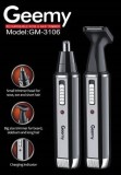 Cumpara ieftin Trimmer Facial Electric 2in1 Geemy GM-3106 Reincarcabil, Portabil, Urechi Nas, Lame Inox