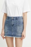 MICHAEL Michael Kors fusta jeans mini, drept, MF470G6FAU