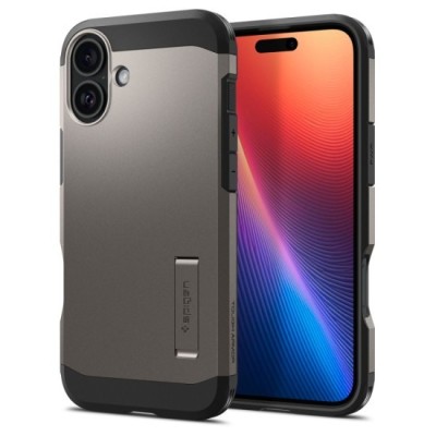 Husa pentru iPhone 16 - Spigen Tough Armor MagSafe - Gunmetal foto