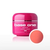 Gel UV Silcare Base One Matt - Coral Reef 03, 5g