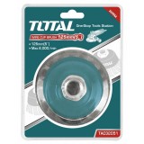 Perie sarma tip cupa Total - fir rasucit - 125mm