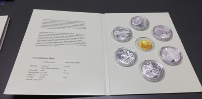 Folder medalii aniversare Germania placate argint foto