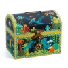 Pusculita Dinozauri Djeco, Lemn, Multicolor, Cufar Comori, Decorativa, Baieti/Fete, +3 Ani