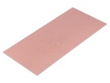 Folie Aluminiu Laminat 1mm 210x100mm Cupru