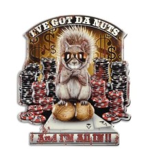 Decoratiune metalica de pus pe perete cu o veverita NV-22