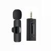 Microfon lavaliera wireless jack 3.5 mm, Bluetooth 5.0, sunet clar 70 dB, autonomie 1, 3 ore,50 mAh, negru