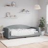 VidaXL Cadru de pat, gri deschis, 90x190 cm, material textil 354121