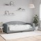 vidaXL Cadru de pat, gri deschis, 90x190 cm, material textil 354121