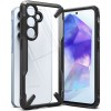 Husa Ringke Fusion X1 Samsung Galaxy A55 5G, Anti-alunecare, Negru, Policarbonat, Protectie Colturi
