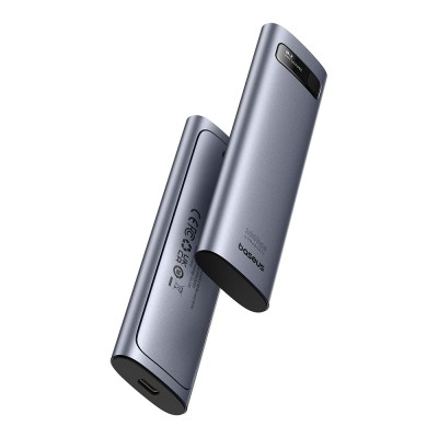Baseus - SSD Enclosure FlyJoy Series (B00760600811-02) - Type-C, 10Gbps, 1G Read/Write, M.2NVME/SATA Compatible - Space Grey foto
