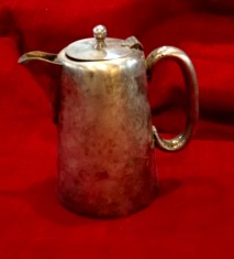 Ceainic alpaca argintata Art Deco