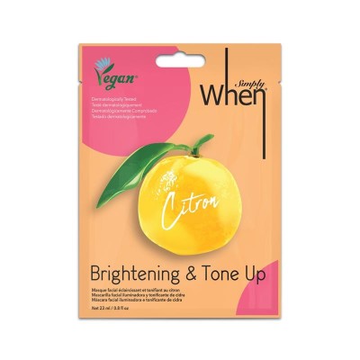 Masca Faciala Vegana Iluminatoare cu Niacinamide si Extract de Citrice Simply When Vegan 23 mililitri When foto