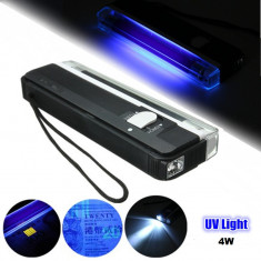 Lampa UV , 4W, lanterna portabila, detector UV foto