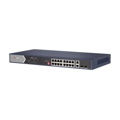 Switch Hikvision DS-3E0520HP-E, 16-port, PoE foto