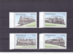 2018 TREN MOCANITA,SERIE COMPLETA,NEUZAT,MNH,ROMANIA. foto