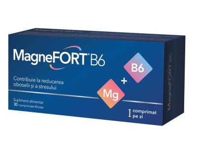 Magnefort B6 30 comprimate Biofarm foto