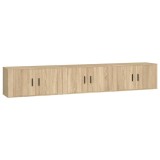Cumpara ieftin Dulapuri TV montate pe perete 3 buc stejar sonoma 80x34,5x40 cm
