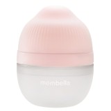 Biberon Anticolici Mombella Breast-Like, 120ml, Tetina S flux lent, 100% Silicon, Old Roze