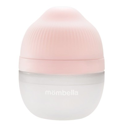 Biberon Anticolici Mombella Breast-Like, 120ml, Tetina S flux lent, 100% Silicon, Old Roze foto