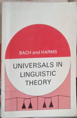 UNIVERSALS IN LINGUISTIC THEORY-EMMON BACH, ROBERT T. HARMS-252714 foto