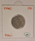 Mali 5 Francs Maliens KM#2, 1961, aluminiu, slaba, Africa