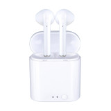 Set 2 Casti Bluetooth TWS i7 Mini, toc incarcare, alb, Casti In Ear