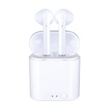 Set 2 Casti Bluetooth TWS i7 Mini, toc incarcare, alb, Casti In Ear