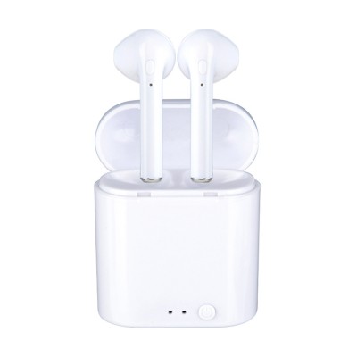 Set 2 Casti Bluetooth TWS i7 Mini, toc incarcare, alb foto