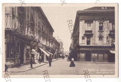 4464 - TIMISOARA, Market, Romania - old postcard, real PHOTO - used - 1913 foto
