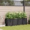 vidaXL Ghivece pentru grădină Negru 160 x 40 x 52 cm Oțel 42002857