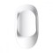 Lampă De Perete Tear Alb Oțel 1 Bec Oval Modern De Interior