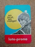 C9 13 - 1980 - Calendar de buzunar - reclama Loto - Prono