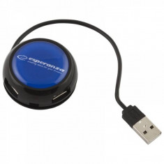 Hub USB Esperanza EA135B Yoyo 4x USB 2.0 Albastru foto