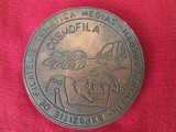 medalie expozitia filatelica cercul HERMAN OBERTH -MEDIAS , anul 1982