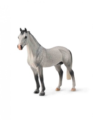 Figurina pictata manual armasar Hanoverian Dappled Grey foto