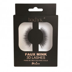 Gene false banda 3D Technic Faux Mink Lashes Milan, Adeziv inclus