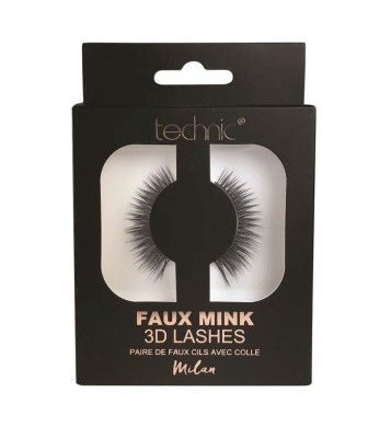 Gene false banda 3D Technic Faux Mink Lashes Milan, Adeziv inclus foto