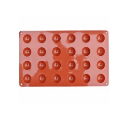 Forma silicon pentru bomboane si praline din ciocolata, semisfere, 28 x 17 cm, TopBazar