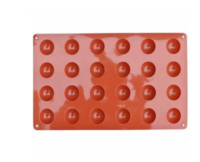 Forma silicon pentru bomboane si praline din ciocolata, semisfere, 28 x 17 cm, TopBazar foto