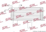 Radiator racire ulei motor, termoflot Lexus Rx 22, motor: 3.5 V6, radiator transmisie, 280x115x32, SRLine, miez si rezervor din aluminiu brazat,