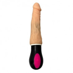 Vibrator Rotativ Realist Onyx 12 Moduri, TPE, 26 cm, Natural, Guilty Toys