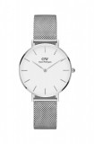 Daniel Wellington ceas Petite 32 Sterling femei, culoarea argintiu