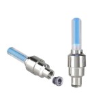 Cumpara ieftin Set lumini LED pentru ventil, cu senzor de miscare, lumina albastra , compatibil universal pentru masini si biciclete, impermeabil, alimentare cu bate