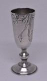 Pahar mic din argint masiv Imperiul Rus / Rusia Tarista - motive Art Nouveau cca.1900