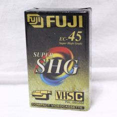 Caseta video VHS-C Super SHG Fuji EC-45 - sigilata