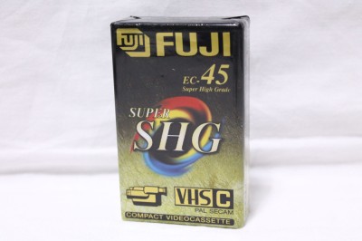 Caseta video VHS-C Super SHG Fuji EC-45 - sigilata foto