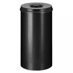 V-Part Coș de gunoi pentru h&acirc;rtii cu auto-stingere, 50 L, negru